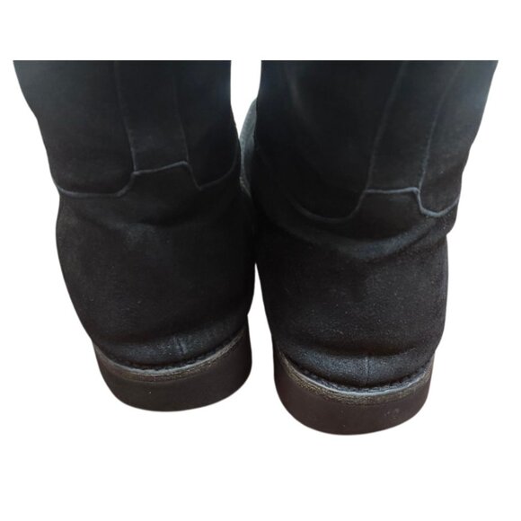 Gravati Black Suede Knee High Boots Vibram Gumlite Sole Classic Riding Style 9M - Picture 8 of 15
